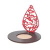 Islamic Wooden Candle Holder - Ya Hasan Askari (A.S) Design