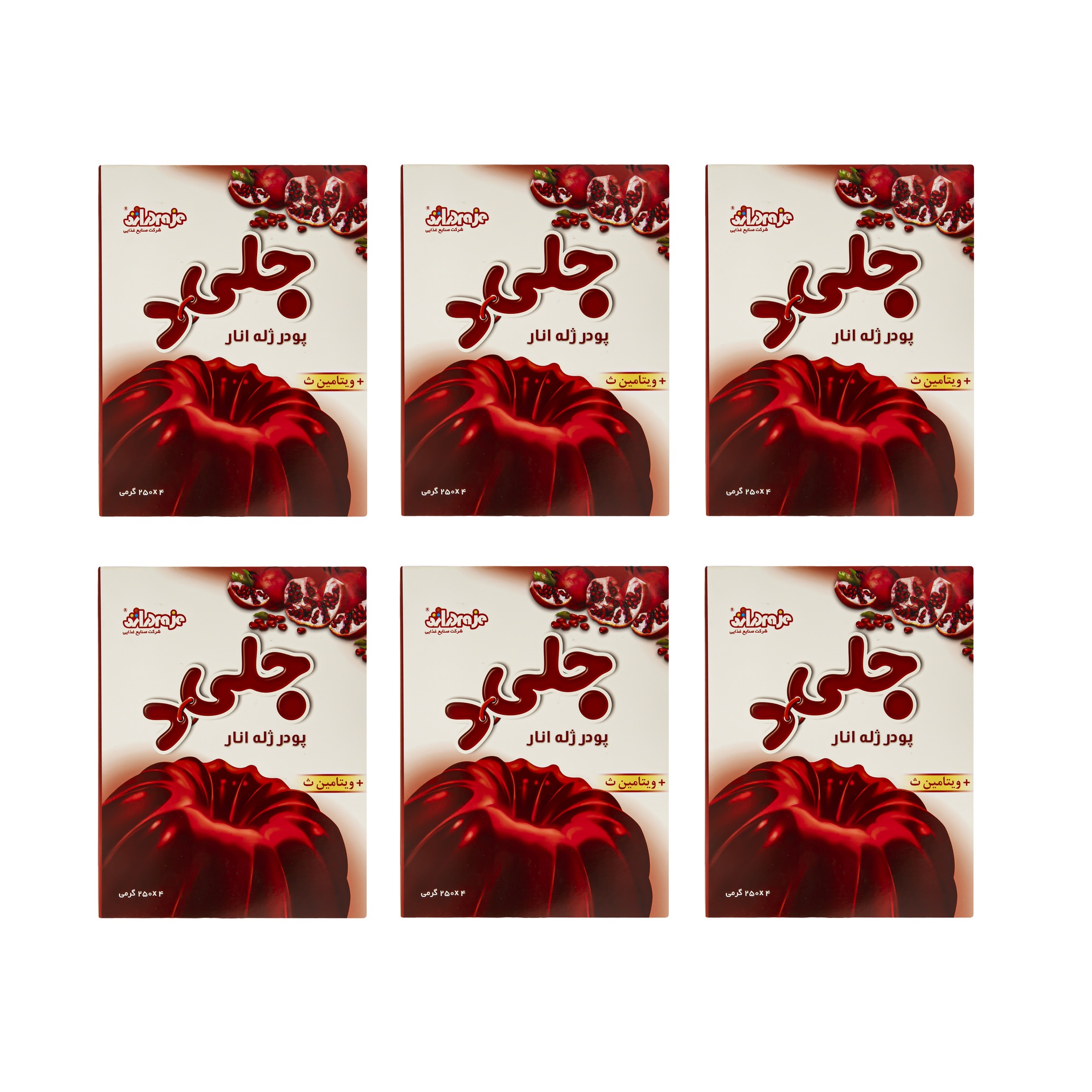 Jelid Deraje Halal Assorted Jelly Powder Pack, 100 gr (x6)