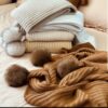Knitted Sofa Throw Blanket for Living Room – Perfect for All Seasons