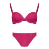 Lingerie Set - Bold Pink Lingerie with Underwired Bra