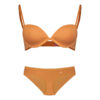 Lingerie Set - Bright Yellow Underwired Bra for Bold Women