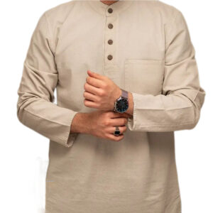 Men’s Islamic Tunic – Modest and Timeless Style for Muslim in Cream