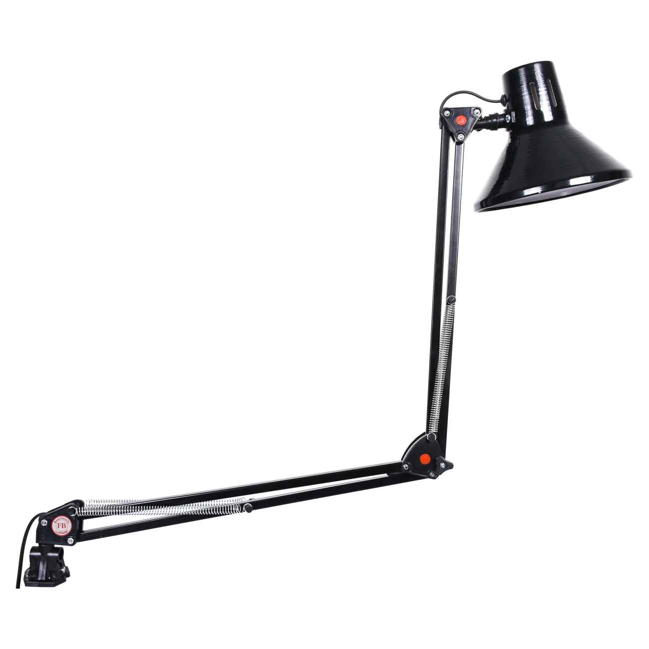 Minimalist Metal Clamp Desk Lamp – Adjustable Articulating Arm Light