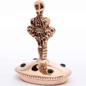 Persian Bronze Stamp Qajar Model – Ideal for Professional Branding with Custom Text