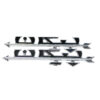 Persian Car Badges for Paykan in Silver - Pack of 2 for Paykan Lovers