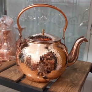 Persian Copper Tea Kettle Durable Stovetop Traditional Hammered Jihan