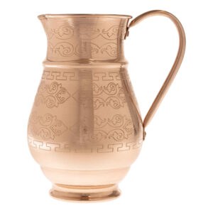 Persian Copper Pitcher with Handle – Engraving Handmade Art Piece