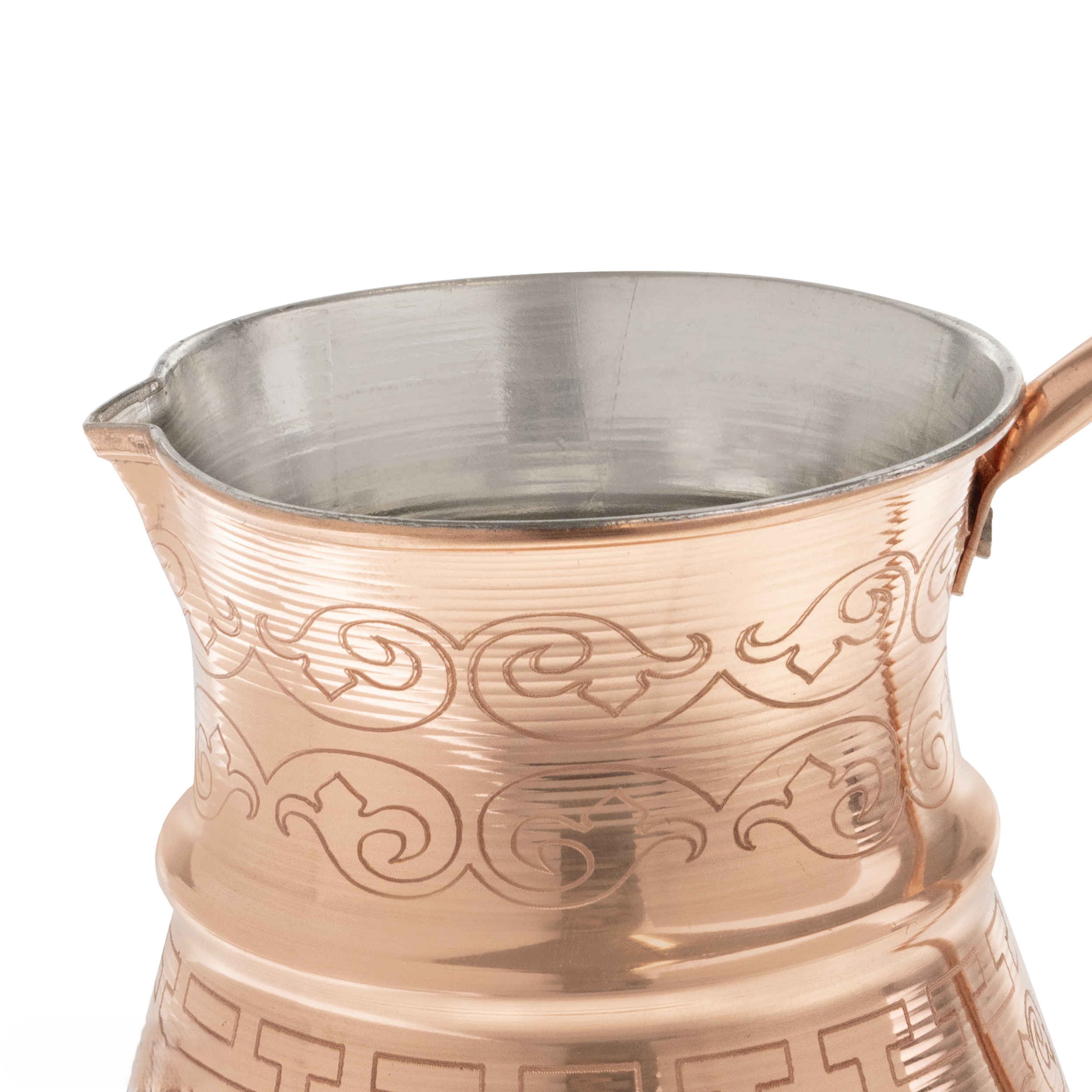 Persian Copper Pitcher with Handle – Engraving Handmade Art Piece