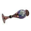 Persian Decorative Copper Vase with a Striking Floral Design, Finished in a Sophisticated Black Tone
