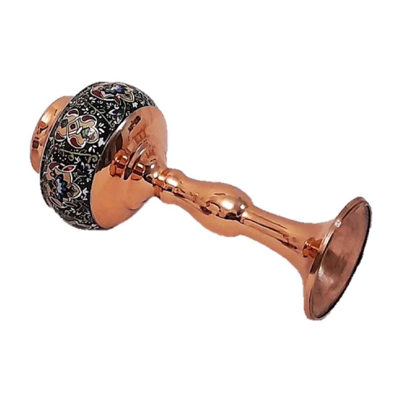 Persian Decorative Copper Vase with a Beautiful Floral Design, Perfectly Suited for Enhancing Home Decor
