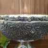 Persian Decorative Silver Bowl with Footed Base – Ideal for Gifts and Home Décor