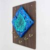 Persian Decorative Wooden Wall Key Holder - Handcrafted with Leaf Design for Your Home Decor
