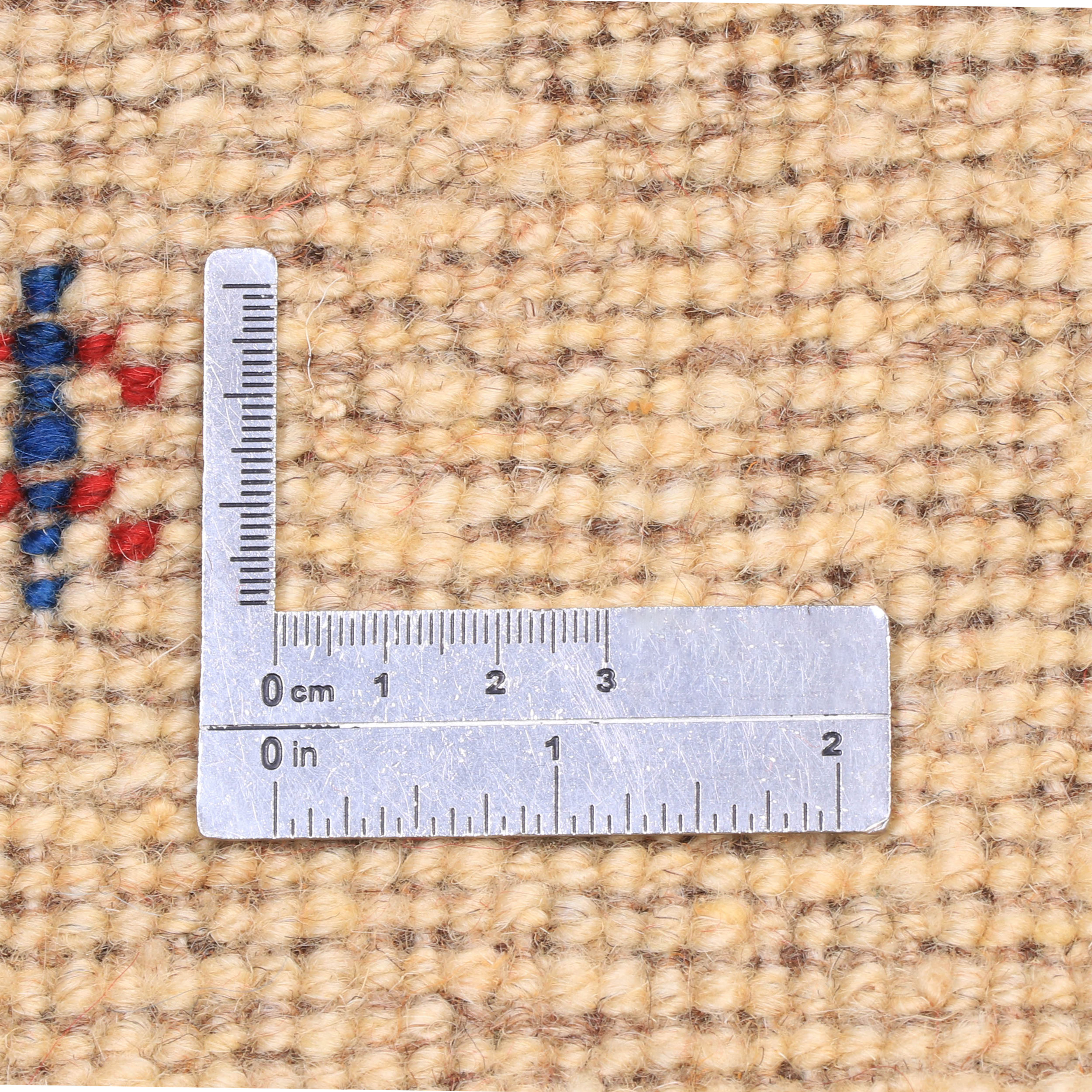 Genuine Handwoven Persian Minimalist Gabbeh Rug – Bordered Orange Wool