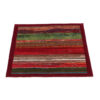 Handwoven Persian Striped Gabbeh Rug in Maroon - Premium Wool