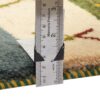 Handwoven Persian Striped Gabbeh Runner Rug with Animal Motifs - Green Wool