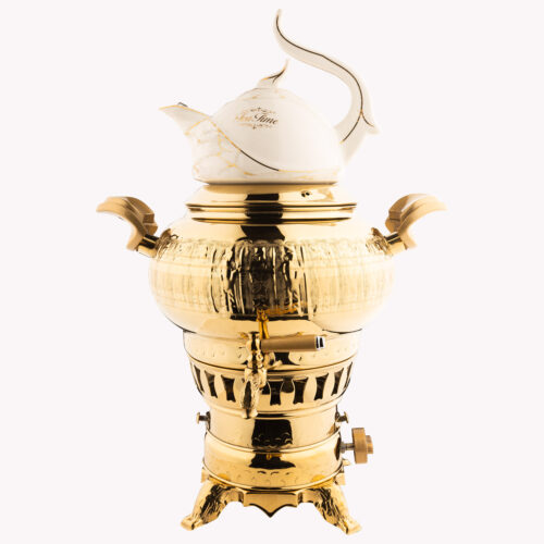 Persian Gas Samovar Tea Maker & Teapot Traditional Design 5-Liter