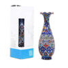 Persian Decorative Handcrafted Pottery Vase, Featuring Intricate Minakari Enamel Details and a Traditional Floral Design