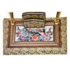 Tailored Touch – Personalized Persian Wooden Holder for Workspace Needs
