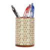 Crafted Precision – Persian Khatam Kari Wooden Pen Holder for Desks