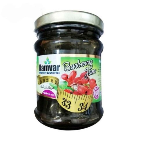 Kamvar Sugar-Free Barberry Jam 465 g | Naturally Tart & Sweet Berry Flavor, All-Natural Fruit Jam