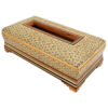 Persian Khatamkari Waste Basket and Tissue Box - Handcrafted Décor for Living Spaces