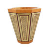 Persian Khatamkari Waste Basket and Tissue Box - Handcrafted Décor for Living Spaces