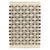 Geometric Fars Kilim Rug in Cream - Authentic Handwoven Persian Wool
