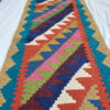 Authentic Persian Wool Kilim Runner - Zanjan Geometric Handwoven Style