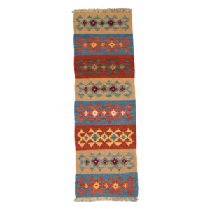 Qashqai Geometric Kilim Runner from Fars – Handwoven Persian Wool