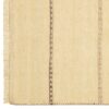 Cream Fars Kilim Runner Rug - Traditional Handwoven Persian Wool Striped
