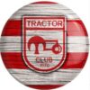 Persian Pinback Button with Matte Scratch-Resistant Tractor Sazi FC Design