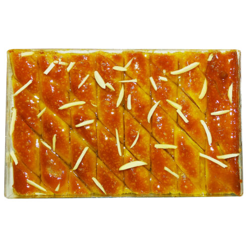Persian Honey Baklava – Traditional Layered Pastry with Rich Honey Flavor, Crisp Layers and Sweet Syrup – 400g (2x)