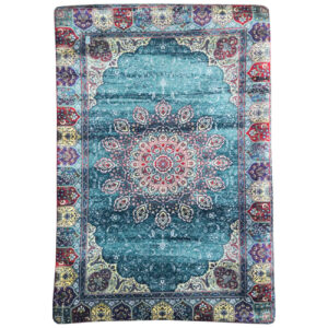 Persian Velvet Pillowcase with Carpet Design (Pack of 2)