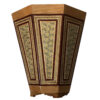 Persian Waste Basket Khatamkari - Handcrafted Luxury for Home Decor