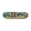 Persian Wooden Pencil Box with Handcrafted Khatamkari & Caravan Design