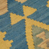 Handcrafted Fars Qashqai Kilim Runner - Geometric Persian Wool Style