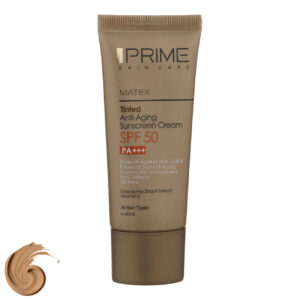 Prime SPF50 Dark Tint Sunscreen Cream – Anti-Wrinkle for All Skin Types (Pack of 2)