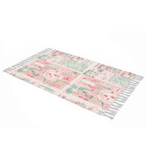 Sofa Throw with Dream City Design – Ideal for Movie Night & Relaxing