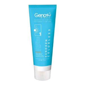 Sunscreen Cream for Dry Skin & Normal – Colorless – Geno Biotic SPF50, 50 ml (pack of 2)