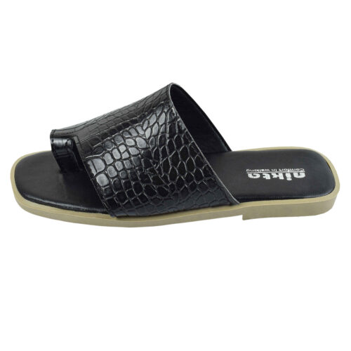 Toe Ring Slipper for women - Lightweight & Stylish with Snake Skin Design