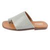 Toe Ring Slipper for women - Stylish with Snake Skin Design in Gray