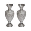 Set of Two Handcrafted Brass Vases, Adorned with an Elegant Pomegranate Design for a Classic Touch
