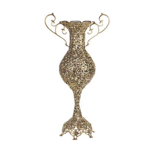Traditional Handcrafted Brass Vase, Specially Designed for Displaying Beautiful Floral Arrangements