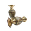 Traditional Handcrafted Ornate Brass Vase, Featuring Detailed Craftsmanship for Luxurious Home Decor