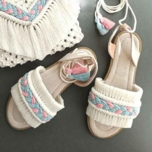 Unique Macramé Sandals for Women - Perfect for Outdoor Adventures