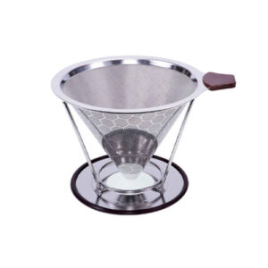 V60 Coffee Dripper – Metal Coffee Filter for Brewing at Home and Work Environment