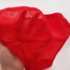 Women's Bra and Panty Set, Springy Satin Model in Red