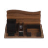 Wooden Desk Organizer Accessory for Office Supplies in Brown