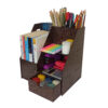 Wooden Desk Organizer for Office Supplies Chic & Functional