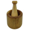 Wooden Mortar & Pestle Set Herb & Spice Grinder Model Abtin